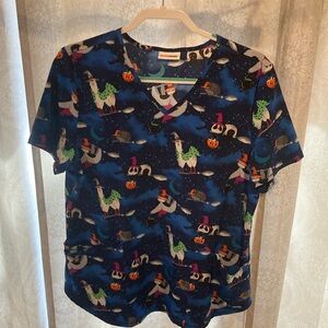 Scrub set with scrub jacket